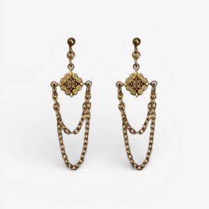 Boucles d'oreilles Orchidée