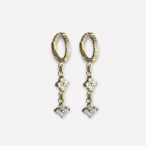 Boucles d'oreilles Émeraude